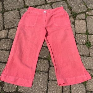 🇺🇸 Spirit Rayon/Linen Wide Leg Pant Coral